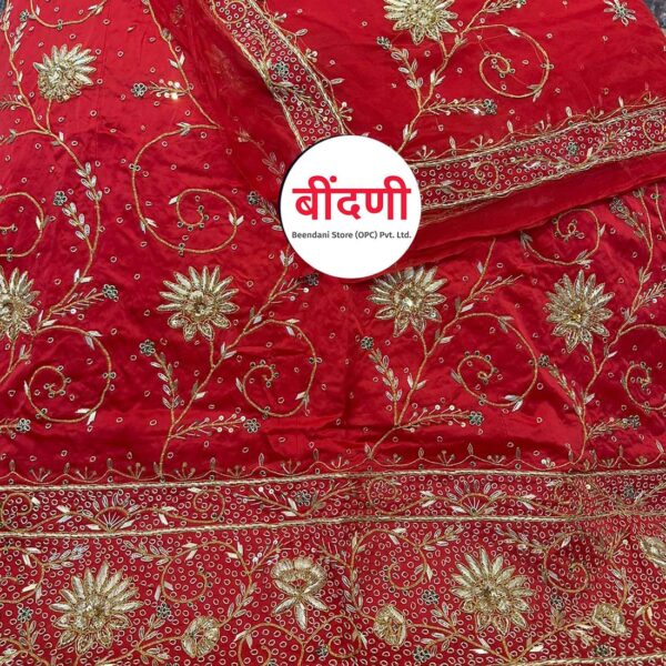 Rajawadi Bridal Poshak with Heavy Zardoshi Work