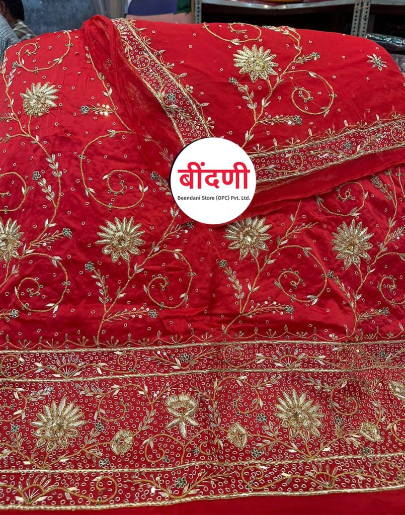 Rajawadi Bridal Poshak with Heavy Zardoshi Work