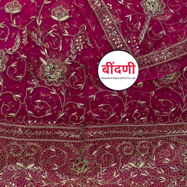 Rajputi Wedding Poshak for Bride in Pink Color